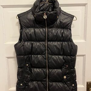 Michael Kors Quilted Black Vest